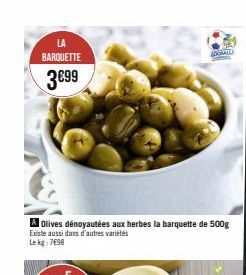 olives dénoyautées 