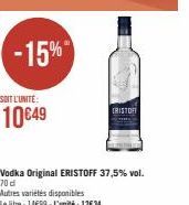 vodka Eristoff