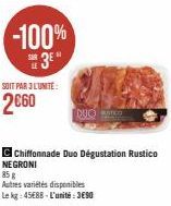 -100%  SE3E  SOIT PAR 3 LUNITE:  2€60  DUO CO 