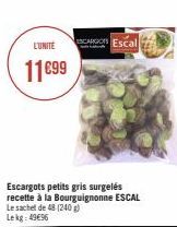 L'UNITÉ  11€99  CARGOS Escal  