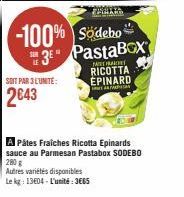 pâtes fraîches Sodebo