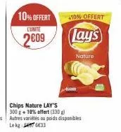10% offert  cunite  2009  +10% offert  lays  nature  40000 