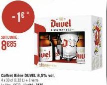 -16"  SOIT L'UNITE:  8€85  vel  Duvel  -SISCOVERY BOX-