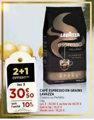 café en grains lavazza