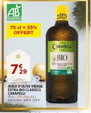 huile d'olive vierge Carapelli