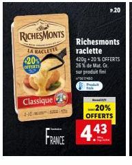 raclette RichesMonts