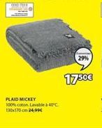 PLAID MICKEY 100% coton Lavable à 40°C. 130x170 on 24,99€  29%  1750€ 