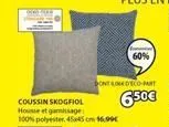coussin skogfiol  housse et gamissage  100% polyester, 45x45 cm 16,99€  60%  dontodeco-part 