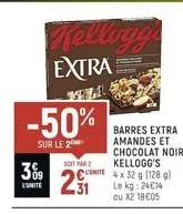 chocolat noir kellogg's