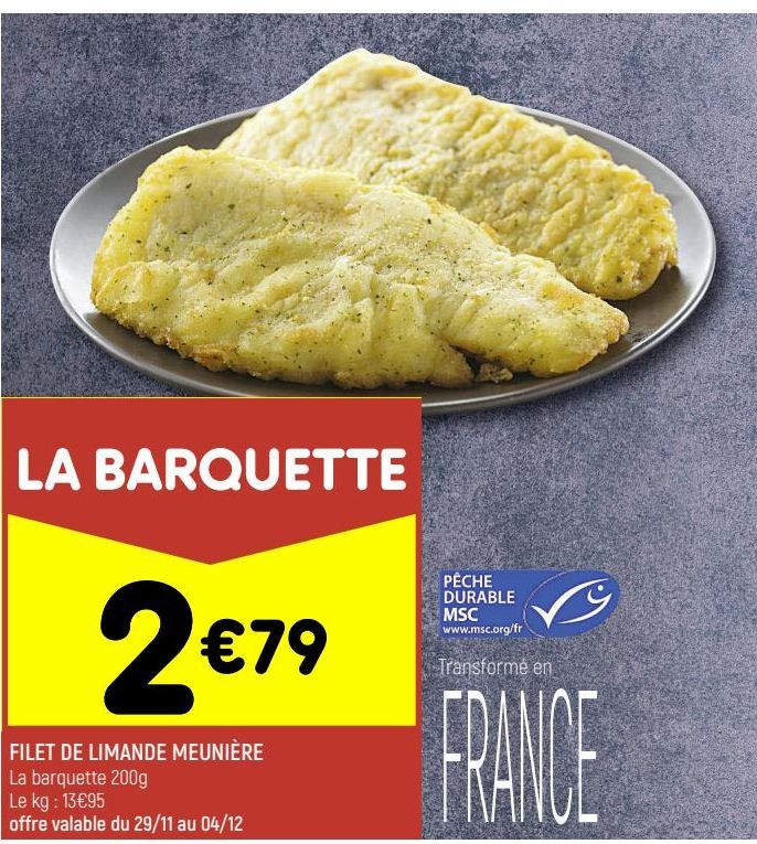 filets de limande meunière