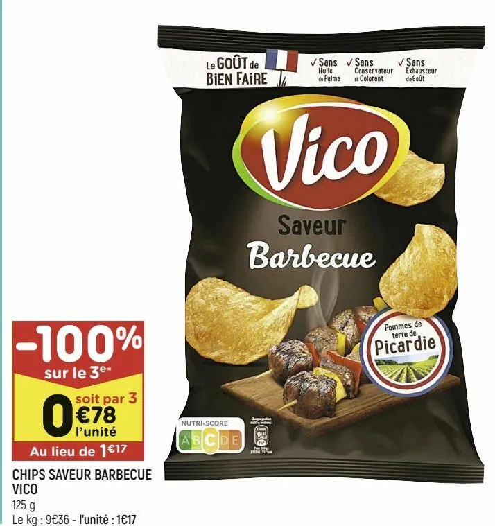 chips saveur barbecue vico