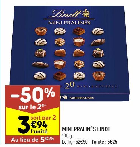 Mini pralinés Lindt