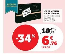 café moulu carte noire