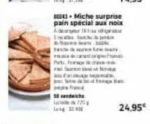 770  of  con het edeces s  1043 miche surprise pain spécial aux noix a1 143  24.95€ 