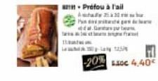 - Profou à l'ail  20  Punte Gabe  -20% SOC 4.40€  ay  