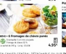 1143-6 fromages de chèvre panés artemiljes 