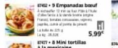 La  LANG  1742-9 Empanadas boeuf  A 12  va  5,99€ 