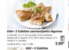 2 Galettes saumon/petits légumes Apta  10% 18% 12% 