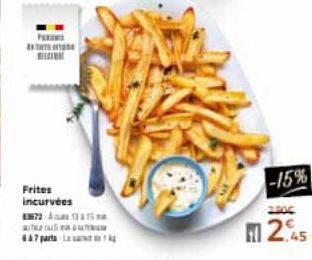 Pa  Frites incurvées 872-1315  -15% 2000  245 