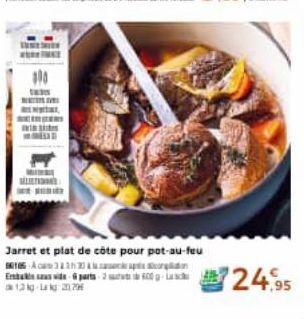 100  1835  MALENG  Jarret et plat de côte pour pot-au-feu 90185 Ac311h20  Endeparts-2600 - Lanch 1.3 kg-Lak 2206  24,95 