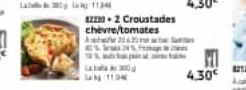 82230-2 Croustades  chevre/tomates  A  20 ES 25 fm 12%, w opa  L JAN 119 