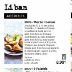 31  12 Mezze libanais  A  12 13  Triom  per fare la F sa p  wwfacade  1 cas pp.wik L  47475-9 Falafels  8.99€ 