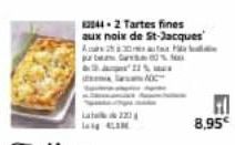 12044-2 Tartes fines aux noix de St-Jacques At H bG00%  prt  L22 lang LOM  NOC  H 8,95€ 