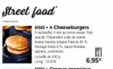 street food  4 cheeseburgers  hipe  a france 4%  4  6,95€ 