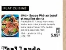 plat cuisine  67443 soupe pho au boeuf et nouilles de riz achae7-a  kawing  11-land lang 17  f 5.95€ 