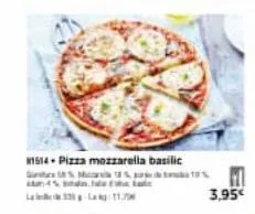 1514 pizza mozzarella basilic gsm  5% 