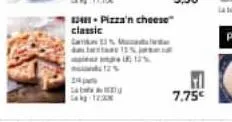 12411-pizza'n cheese  classic  ca  tas 13%  f 7.75€ 