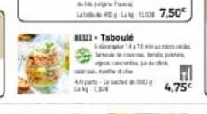 12. Taboulé  Se  40 4.75€  LAN TAN  7,50€ 