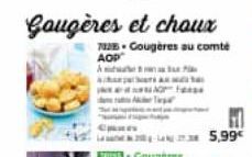 AOP  A  Gougères et chaux  7Cougères au comb  T  Fas  5,99€ 