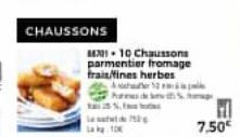 chaussons Parmentier