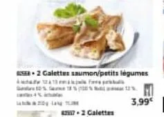 2 galettes saumon/petits légumes apta  10% 18% 12% 