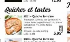 lan  quiches et tartes  32221-quiche lorraine  au g  tapital 7%  14- quiche lorraine  f 3,95€ 
