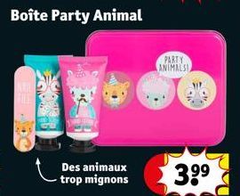Boîte Party Animal  Des animaux trop mignons  PARTY ANIMALSI  39⁹ 
