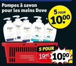 savon pour les mains dove