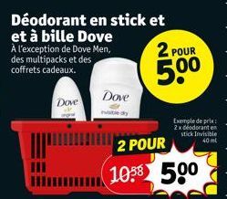 déodorant en stick Dove