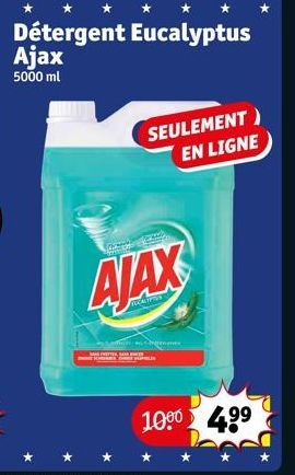 Ajax  5000 ml  SEULEMENT EN LIGNE  Tr  AJAX  SHEET MIT DER  10⁹0 49⁹ 