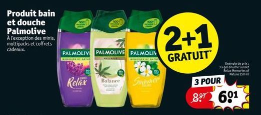 gel douche Palmolive