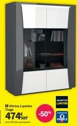 vitrine 2 portes Tiago  4745  -50%  QUANTIT LIMIT  FRANCE 