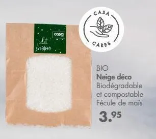 let  训班地  casa  casa  cares  bio neige déco biodégradable et compostable fécule de maïs 3.95  