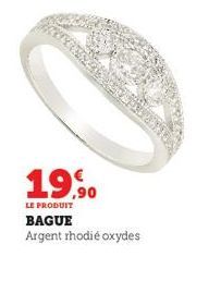 19,90  LE PRODUIT  BAGUE Argent rhodié oxydes 