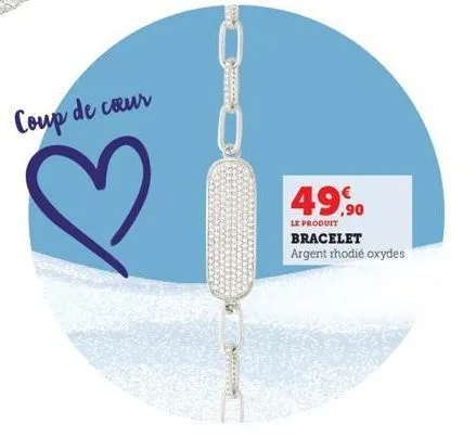 coup de cœur  b  49,90  le produit  bracelet  argent rhodié oxydes 