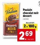 chocolat noir Poulain