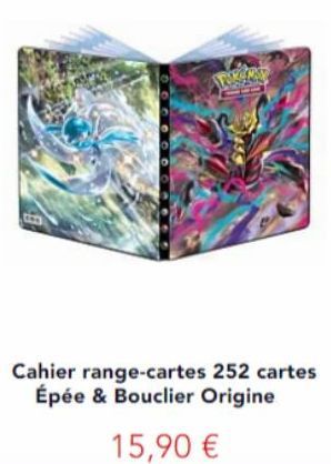 Cahier range-cartes 252 cartes Épée & Bouclier Origine  15,90 € 