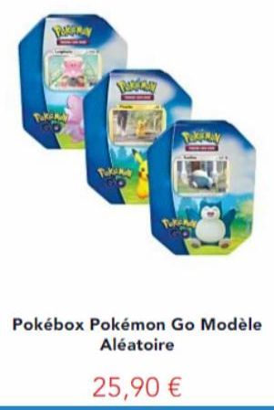 Toki  Tokimy  Pokébox Pokémon Go Modèle Aléatoire  25,90 € 