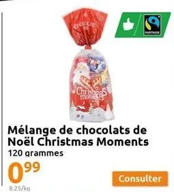 chore  chri  monies  mélange de chocolats de noël christmas moments 120 grammes  a  consulter 