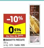 Baguette précuite offre à 0,94€ sur Leader Price